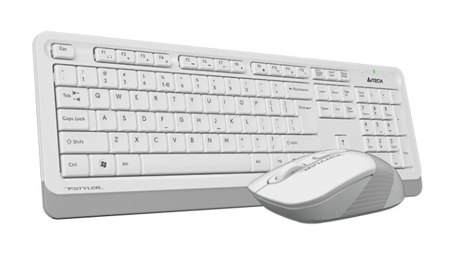 A4 Tech FG1010 Q Kablosuz MM Klavye Mouse Beyaz