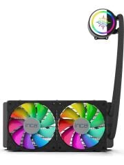 INCA ISS-02XN INTEL/AMD 2X120mm ARGB 1700P/AM5 Control Remote CPU Liquid Cooler with Led Fan