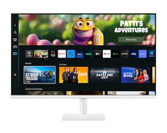 Samsung VA Smart Monitor 32'' M50C Serisi FHD Akıllı Hoparlörler ve Uzaktan Kumandalı Monitör, Beyaz