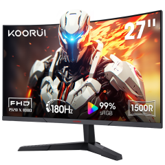 Koorui 27 27E6CA Serisi Curved 180Hz 1ms 1920x1080, FHD Gaming Monitör