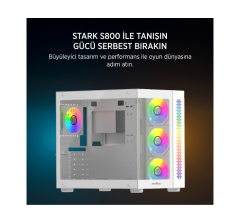 JAMES DONKEY STARK S800 4X ARGB BEYAZ GAMING KASA