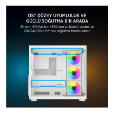 JAMES DONKEY STARK S800 4X ARGB BEYAZ GAMING KASA