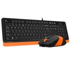 A4 Tech F1010 Kablolu Turuncu Klavye Mouse Seti