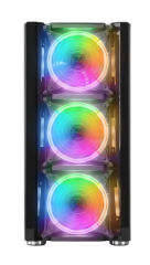 RAMPAGE HACKER 650W 80+ BRONZE 4x12CM RGB FAN USB3.0 MID-TOWER ATX SIYAH KASA