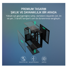 GAMEPOWER WARCRY TOPGLASS 4XARGB 650W BLACK KASA