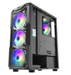 AIGO AQUARIUS Mesh 650W 80+ ARGB Mid Tower Kasa