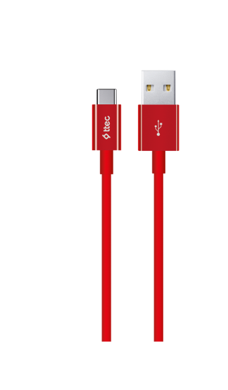 TTEC TYPE-C TO USB-A HIZLI ŞARJ KABLOSU KIRMIZI 1,2M