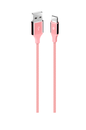 TTEC TYPE-C TO USB-A ALUMİCABLE HIZLI ŞARJ KABLOSU ROSE 1,2M