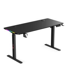 xDrive Rüzgar Yükseklik Ayarlı RGB Oyuncu & Çalışma Masası Siyah ( 140x60 )