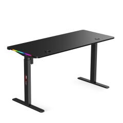 xDrive Rüzgar Yükseklik Ayarlı RGB Oyuncu & Çalışma Masası Siyah ( 140x60 )