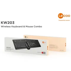 Lenovo Lecoo KW203 Kablosuz Siyah Klavye Mouse Seti