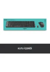 Logitech MK220 Kablosuz Siyah Klavye Mouse Seti