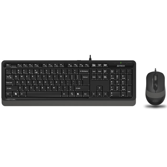 A4 Tech F1010 Kablolu Gri Klavye Mouse Seti