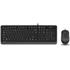 A4 Tech F1010 Kablolu Gri Klavye Mouse Seti