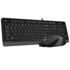 A4 Tech F1010 Kablolu Gri Klavye Mouse Seti