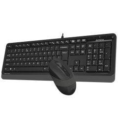 A4 Tech F1010 Kablolu Gri Klavye Mouse Seti