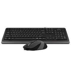 A4 Tech F1010 Kablolu Gri Klavye Mouse Seti