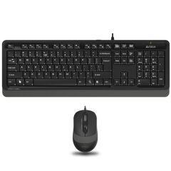 A4 Tech F1010 Kablolu Gri Klavye Mouse Seti