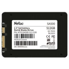 Netac SA500 Serisi 2.5'' 512 GB 520/450 Mb/s SATA3 SSD Disk