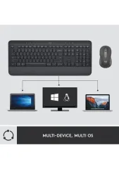 Logitech Signature MK650 920-011000 Siyah Kablosuz Klavye Mouse Seti
