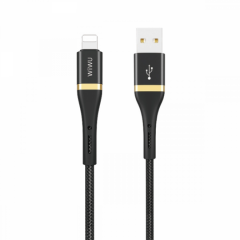 Wiwu Elite ED-100 Lightning Usb Şarj Kablosu, Siyah