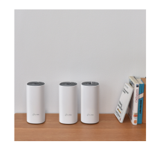 TP-Link Deco E4 3P AC1200 Mesh Router 300 Mbps 2.4GHz+867Mbps 5GHz,2×10/100 Mbps Ports (WAN/LAN auto-sensing) (ÜÇLÜ PAKET)