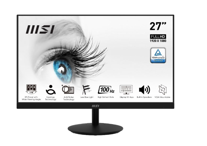 MSI 27'' PRO MP271A E2 1MS 120HZ 1920x1080 (FHD) FLAT IPS ADAPTIVE-SYNC MONITOR