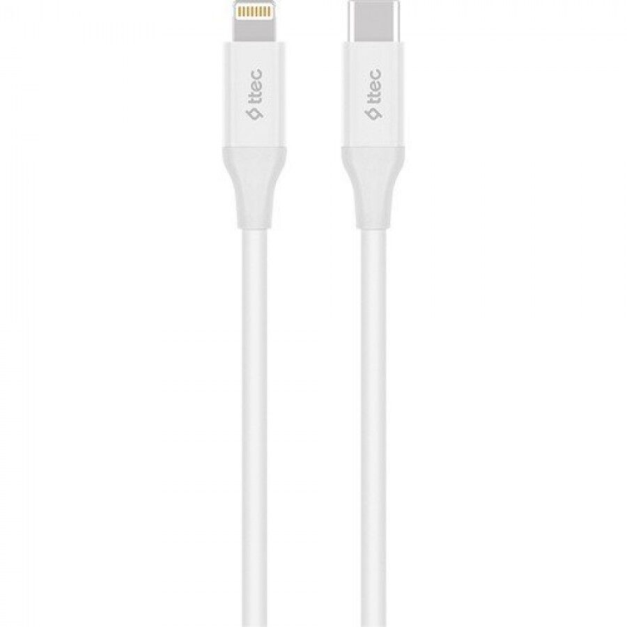 Ttec 2DK40B Type-C to Lightning 1.5m Hızlı Şarj Kablosu, Beyaz
