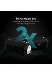 Ttec Dynamite Quattro 40 W Taşınabilir Bluetooth Hoparlör, Siyah