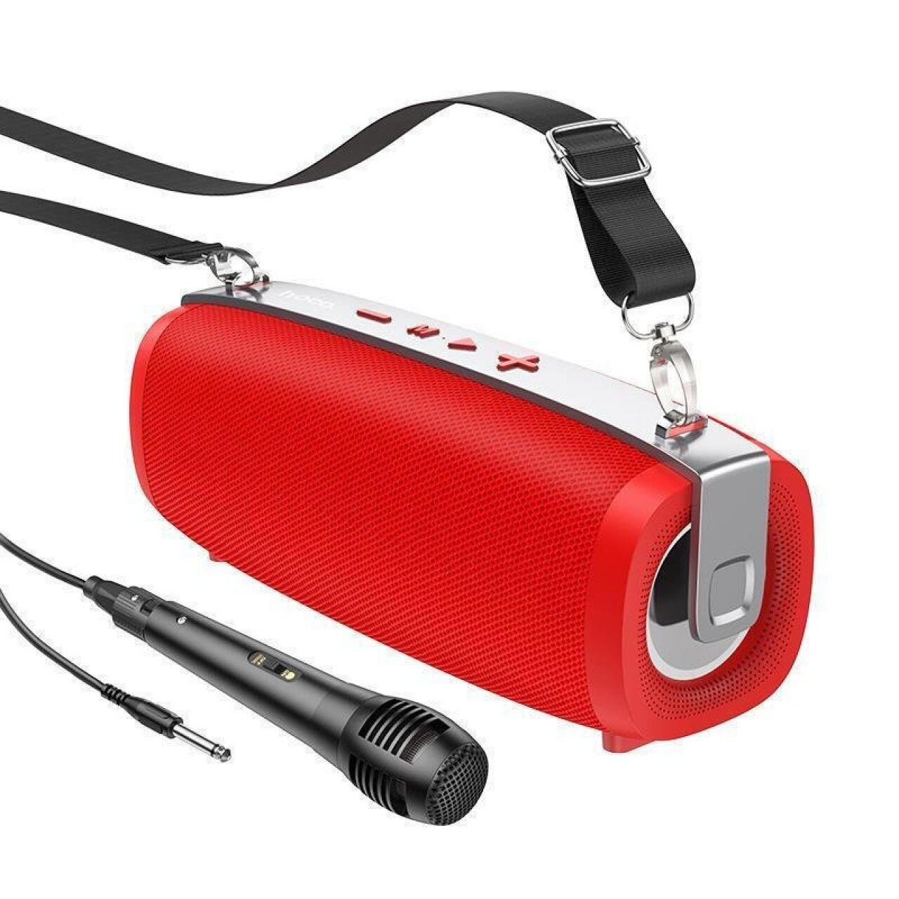 Hoco BS55 Dış Mekan Karaoke Kırmızı Hoparlörü