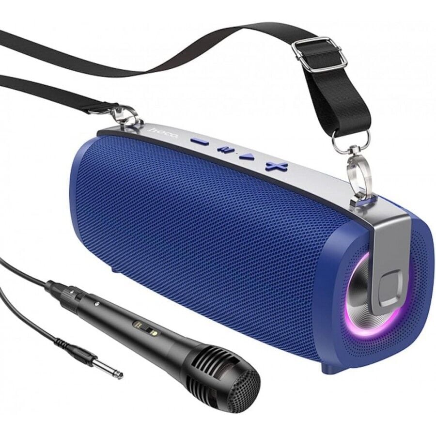 Hoco BS55 Dış Mekan Karaoke Mavi Hoparlörü