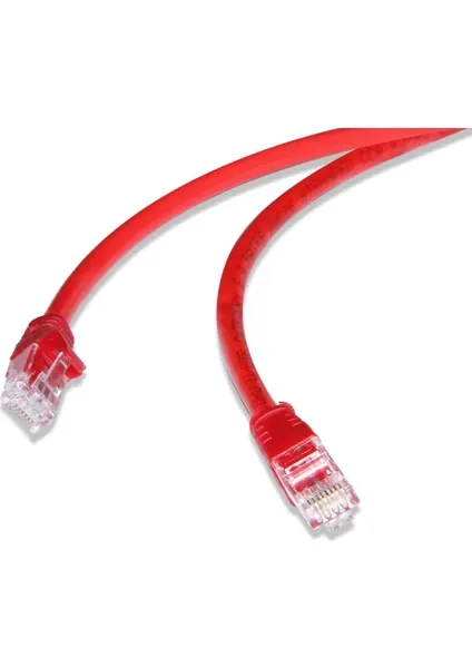 FLAXES FNK-605K 5MT CAT6 PATCH KABLO KIRMIZI