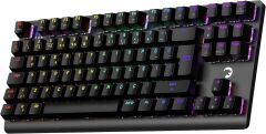 GamePower Eva 7 60M Mekanik Kablolu, 2.4Ghz, Bluetooth 3 Mod Blue Switch 88 Tuş USB RGB Gaming Klavye