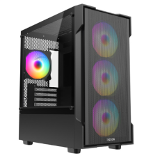 FAZEON F1 4x120MM RGB FANLI 650W 80+ BRONZE mATX MESH KASA
