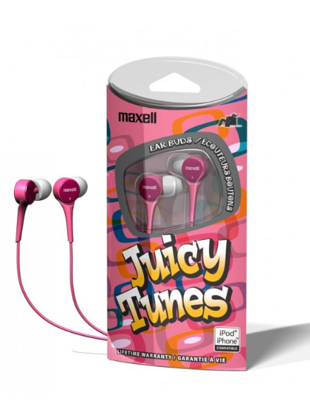 MAXELL JUICY TUNES PEMBE KULAK İÇİ KULAKLIK