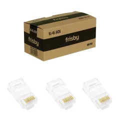 Frisby FNW-RJ4519N RJ45 UTP 100lü Altın Uç Konnektör