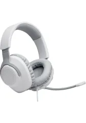 JBL Quantum 100 Çıkarılabilir Mikrofonlu 3.5mm Gaming Kulak Üstü Kulaklık - Beyaz