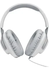JBL Quantum 100 Çıkarılabilir Mikrofonlu 3.5mm Gaming Kulak Üstü Kulaklık - Beyaz