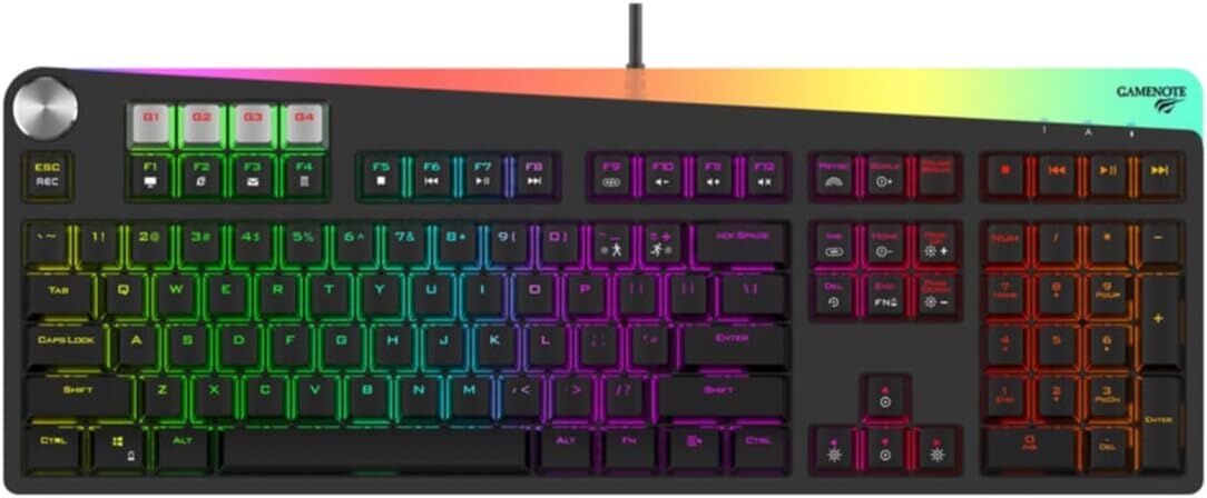 GameNote HV-KB473L RGB Kablolu Mekanik Oyuncu Klavyesi