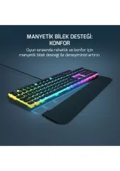 Gamepower Suki Mekanik Kırmızı Switch Puding Keycaps Türkçe Q 104 Tuş Gaming Klavye