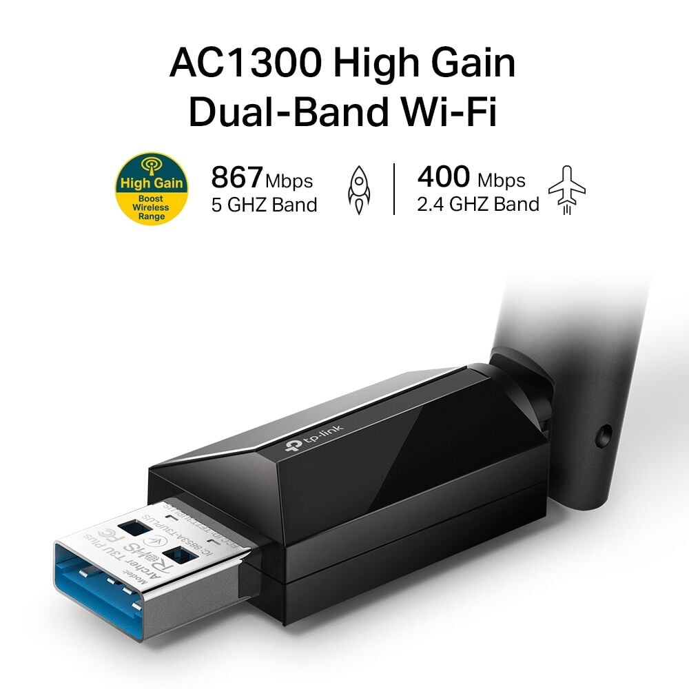 TP-Link Archer T3U Plus AC1300 Mini Wireless MU-MIMO USB Adaptör