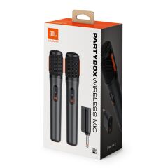 JBL Partybox Kablosuz Mikrofon Set, 2 adet Siyah