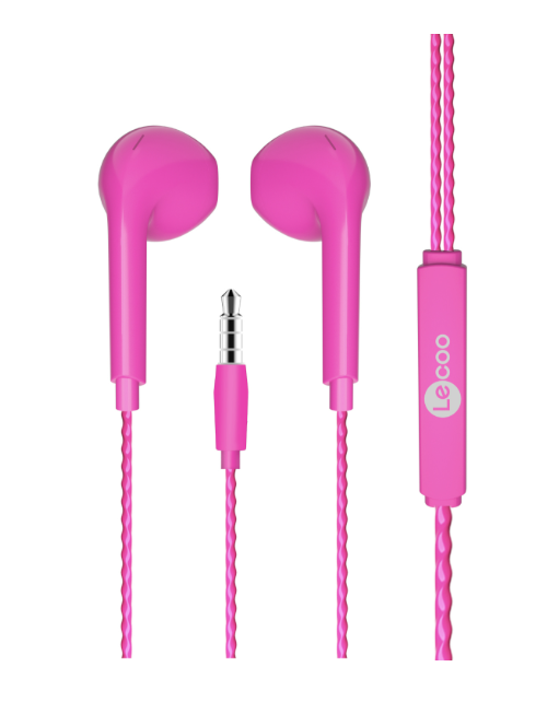 LENOVO LECOO EH104PR KULAKIÇI PEMBE MIKROFONLU KULAKLIK