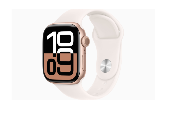 APPLE WATCH SERİES 10 42MM ROSE GOLD AI LB SB S/M