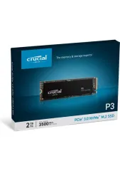 Crucial P3 2TB SSD m.2 NVMe PCIe CT2000P3SSD8 3500 - 3000MB/s , 2280 ,Gen 3 x4