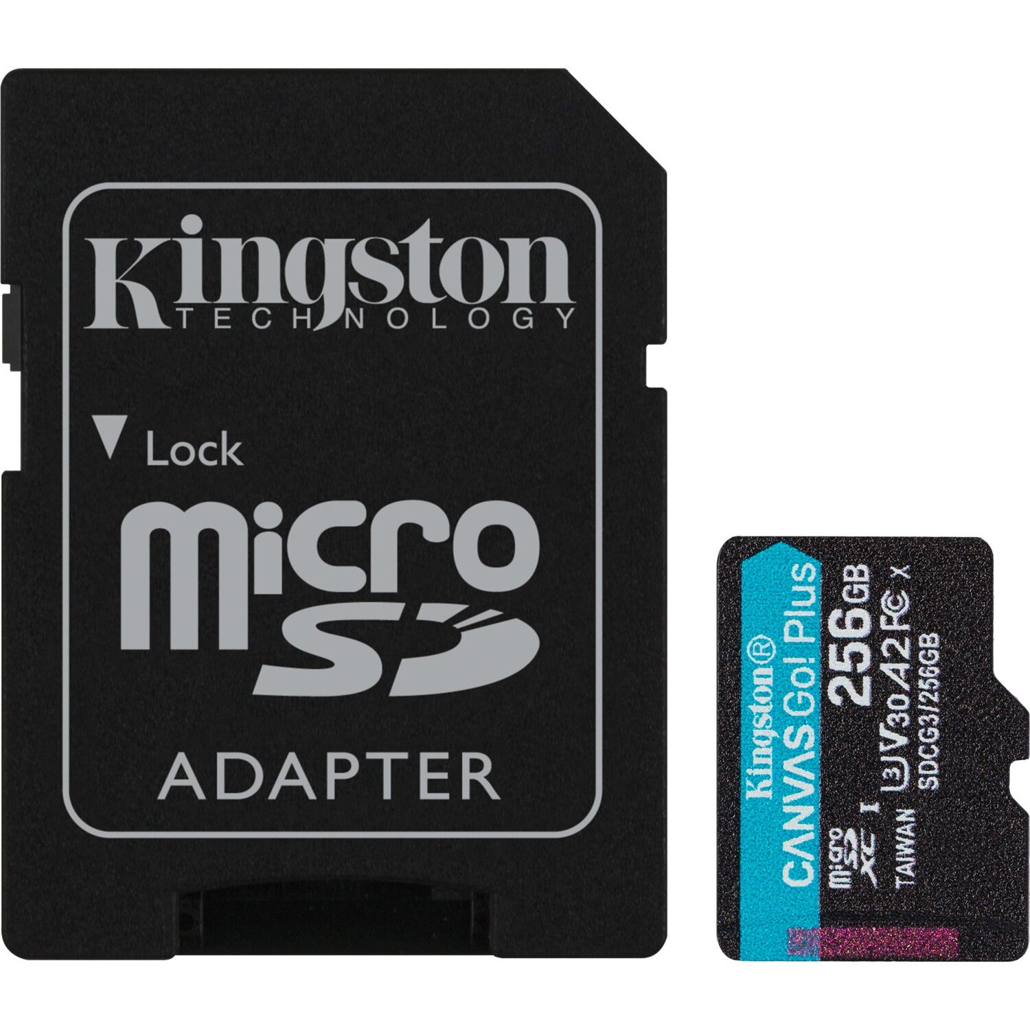 Kingston Canvas Go Plus Class10 UHS-I U3 A2 V30 256 GB Micro SD Kart