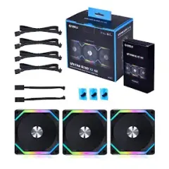 Lian Li UNI FAN SL120 V2 3x120mm RGB Kasa Fanı, Siyah