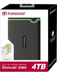Transcend StoreJet 4 TB 25M3 2.5'' USB 3.1 Taşınabilir Disk
