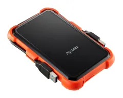 Apacer AC630 1 TB Askeri Sınıf Darbeye Dayanıklı 2.5¨ USB 3.1 Taşınabilir Harddisk, Siyah-Turuncu