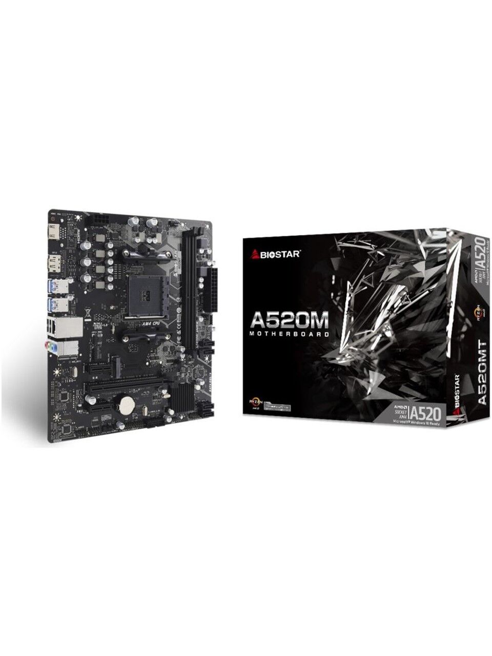 Biostar A520MHP AMD AM4 DDR4 4400 HDMI VGA M2 mATX